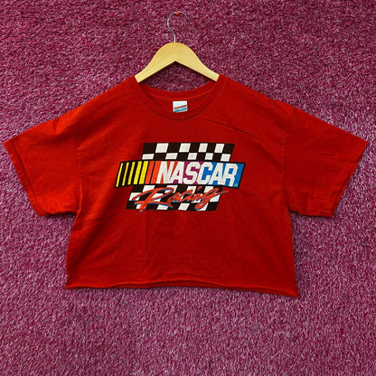 Junk Food Clothing NASCAR Racing Flea Market Crop Tee Medium