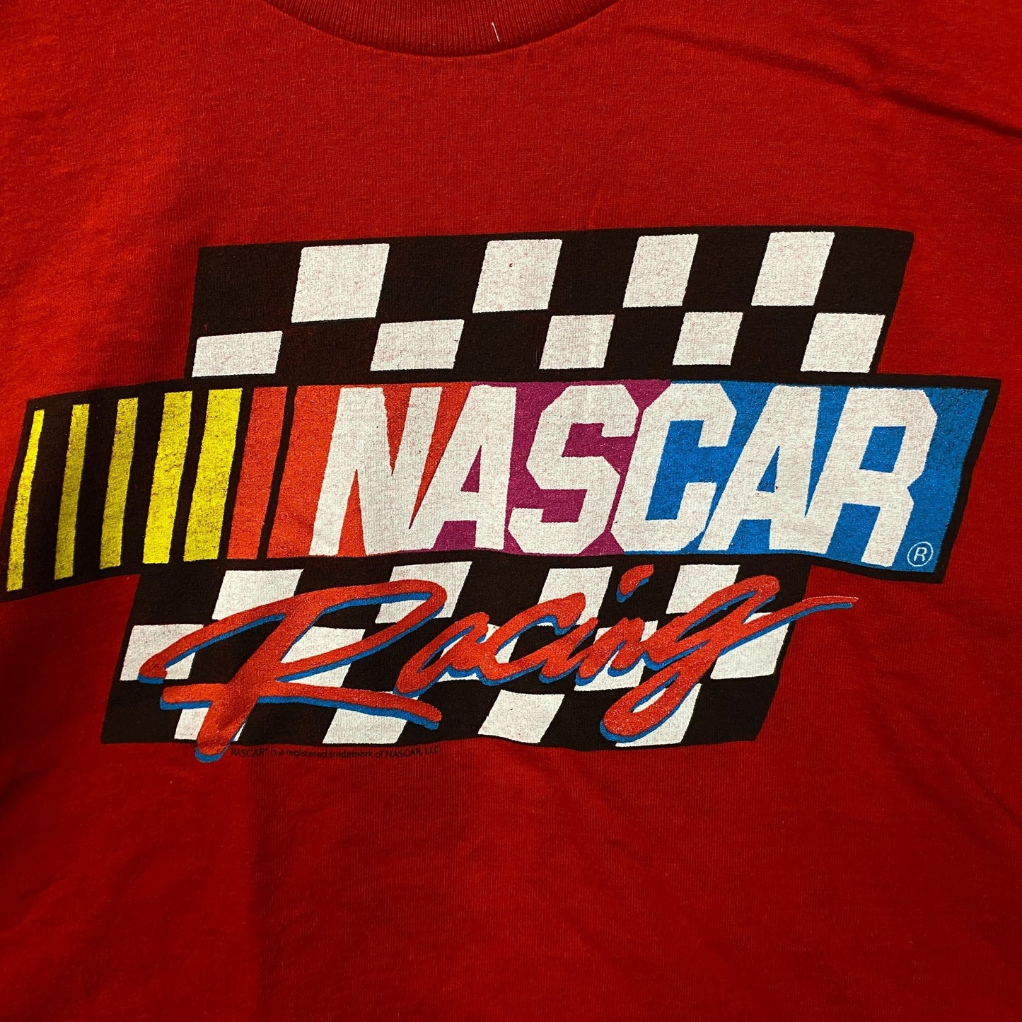 Junk Food Clothing NASCAR Racing Flea Market Crop Tee Medium