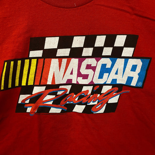 Junk Food Clothing NASCAR Racing Flea Market Crop Tee Medium