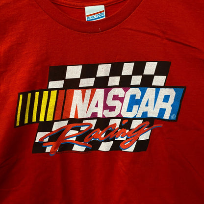 Junk Food Clothing NASCAR Racing Flea Market Crop Tee Medium