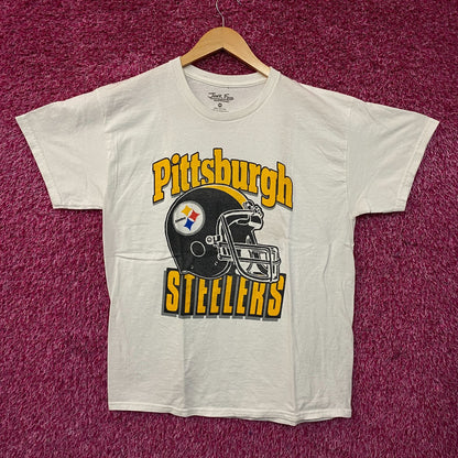 Junk Food Pittsburgh Steelers Football Helmet Logo T-Shirt Medium