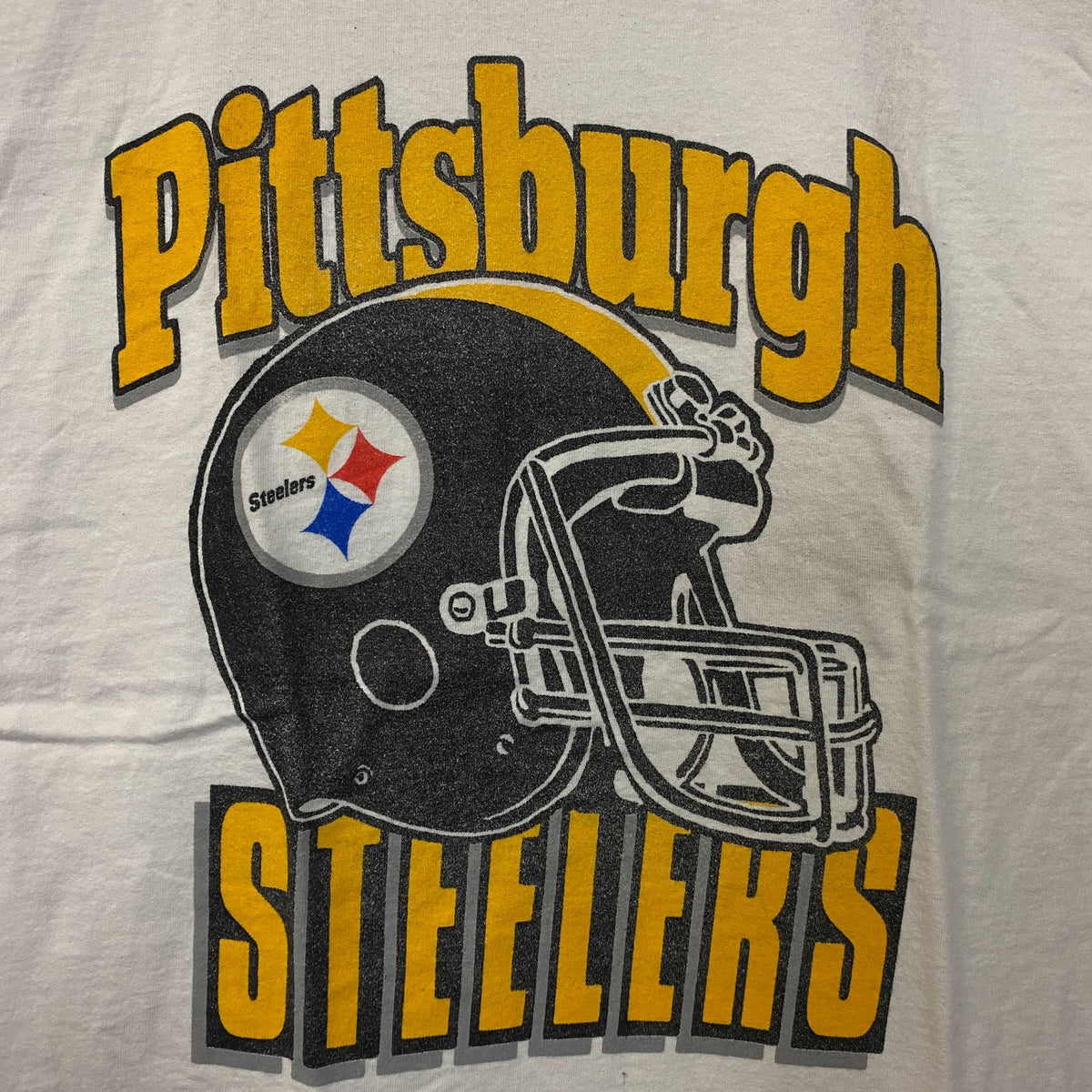 Junk Food Pittsburgh Steelers Football Helmet Logo T-Shirt Medium