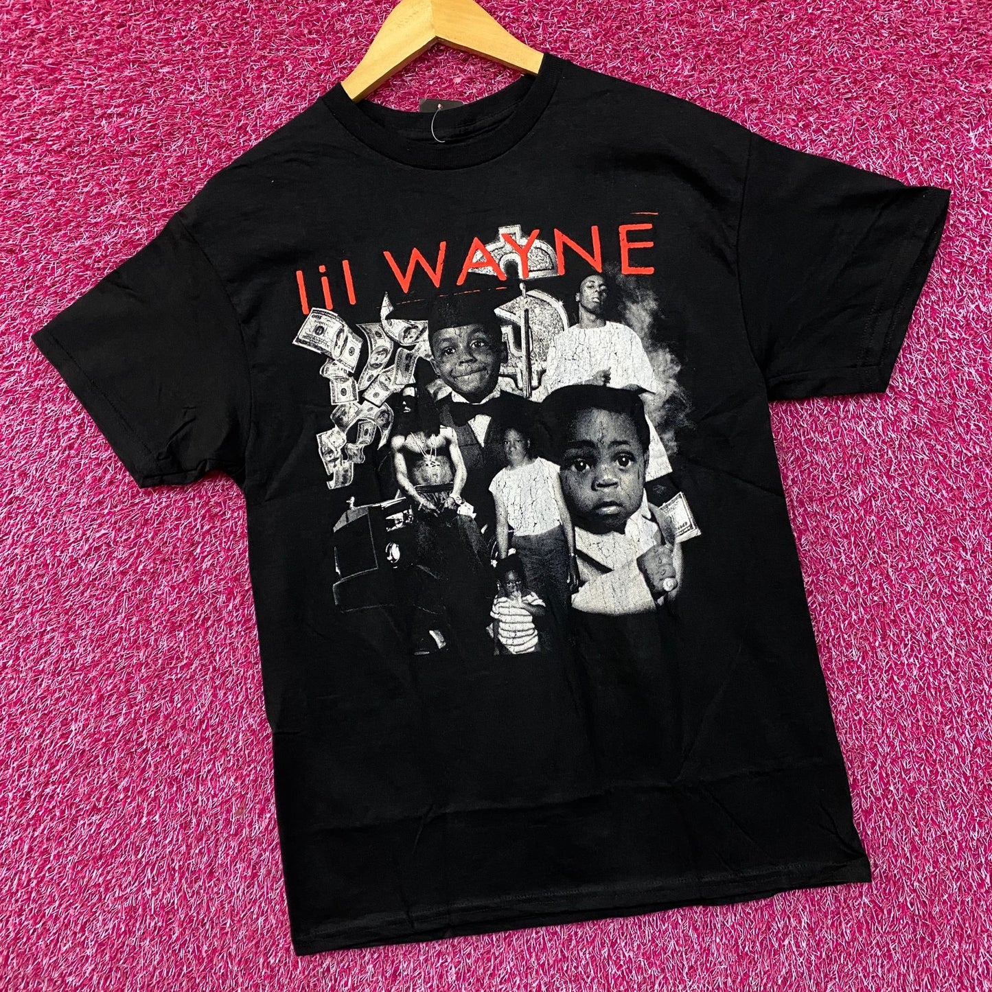 Lil Wayne The Carter Album Covers Graphic Design T-shirt Medium