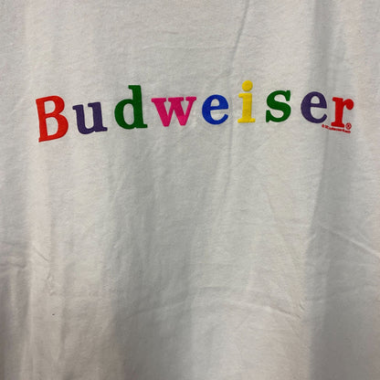 Junk Food Rainbow Budweiser King of Beers T-Shirt Large