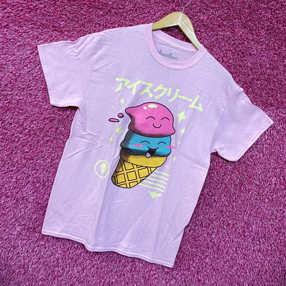 Kawaii ice cream pink Tshirt size medium
