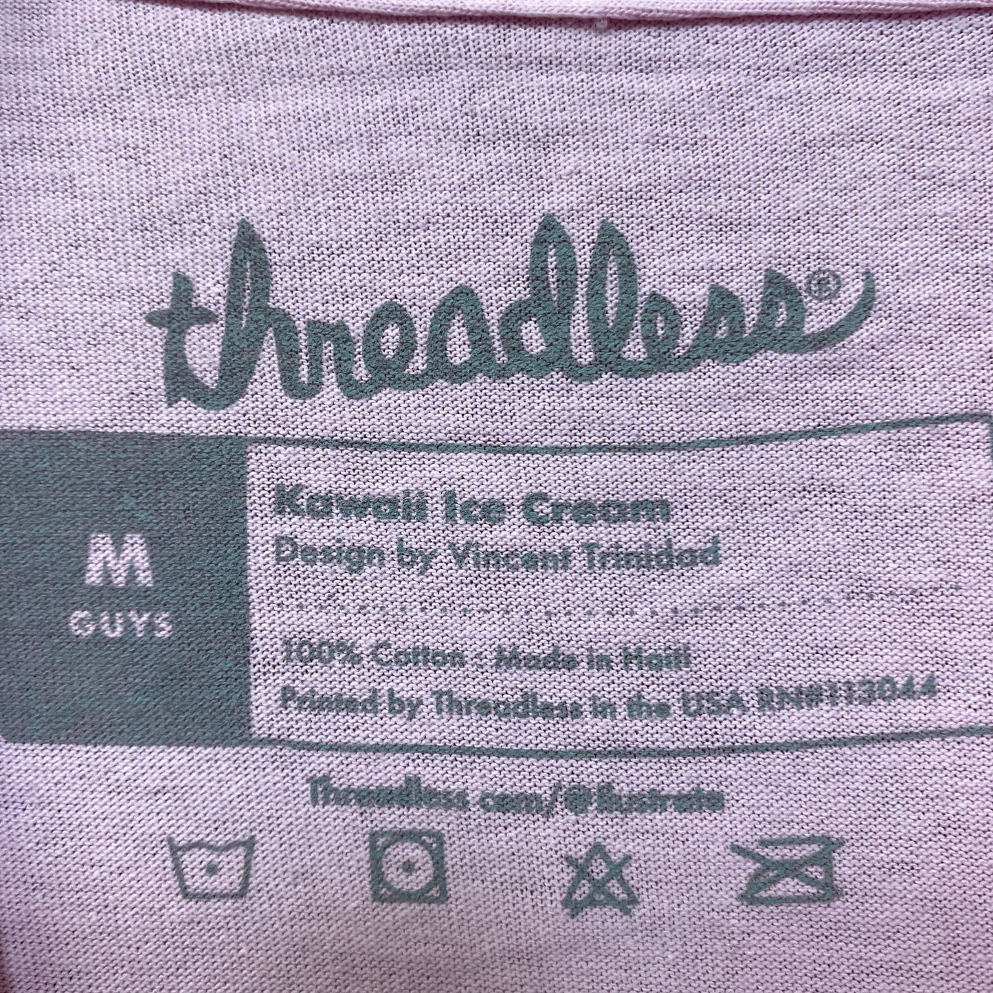 Kawaii ice cream pink Tshirt size medium