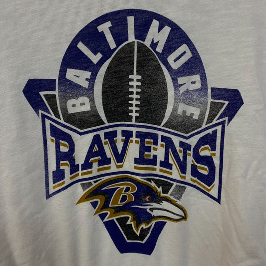 Junk Food Clothing Baltimore Ravens Women's Mock Neck Crop T-Shirt 2XL