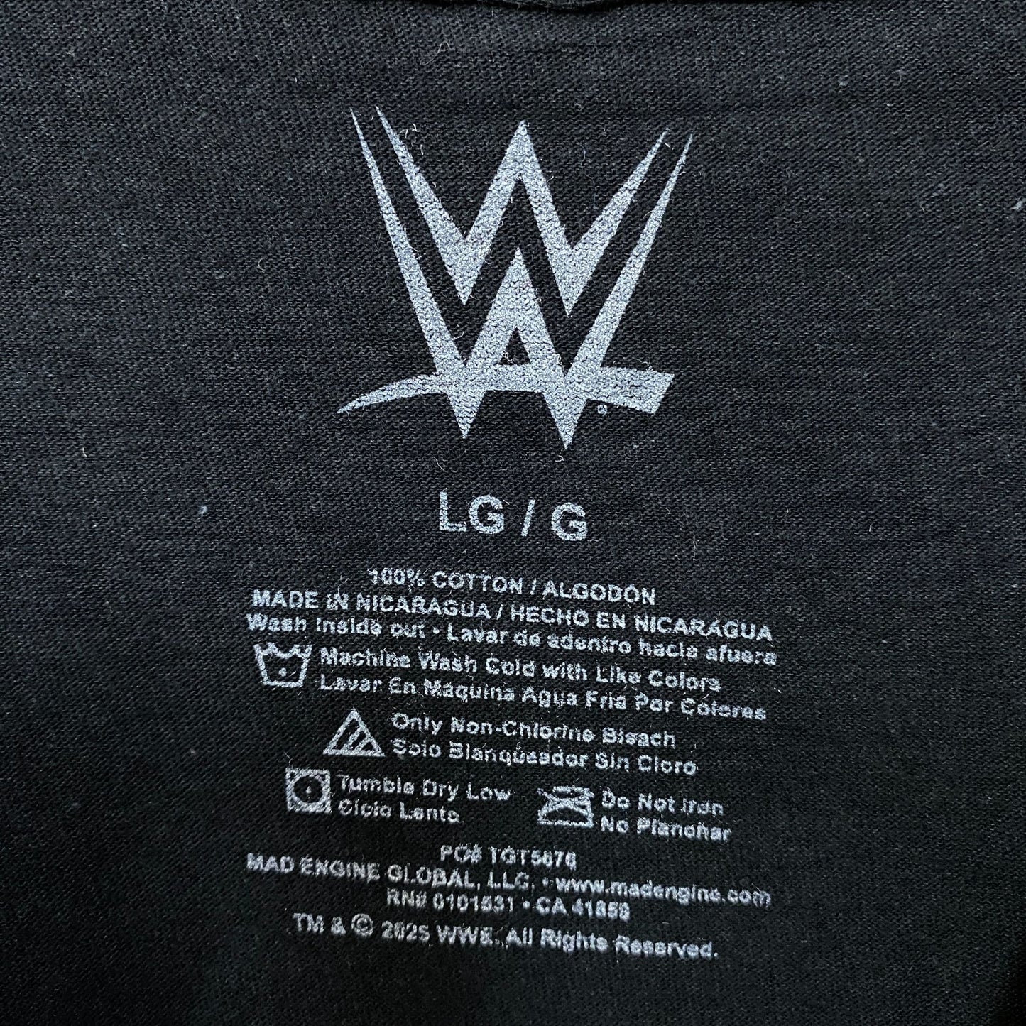 WWE Legends Wrestling Champions Poster T-Shirt Large