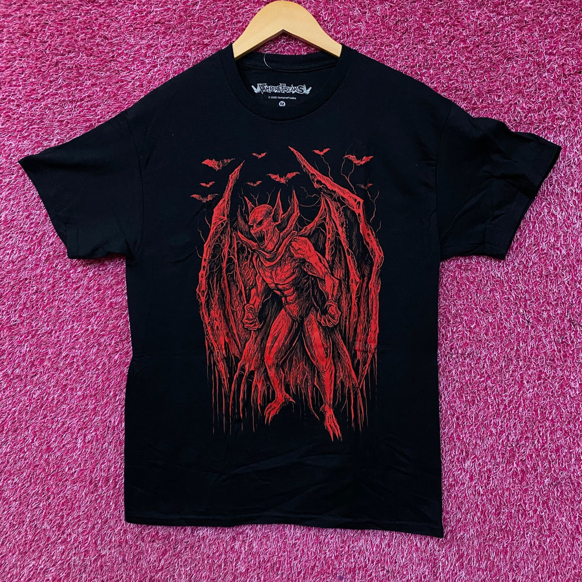 VampireFreaks Jersey Devil Graphic T-Shirt Medium