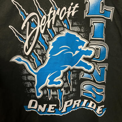Junk Food Clothing Women's Detroit Lions One Pride Vintage Tee Large