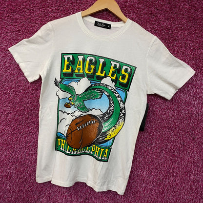 Junk Food Clothing Philadelphia Eagles Sky Vintage Style Graphic Tee Small