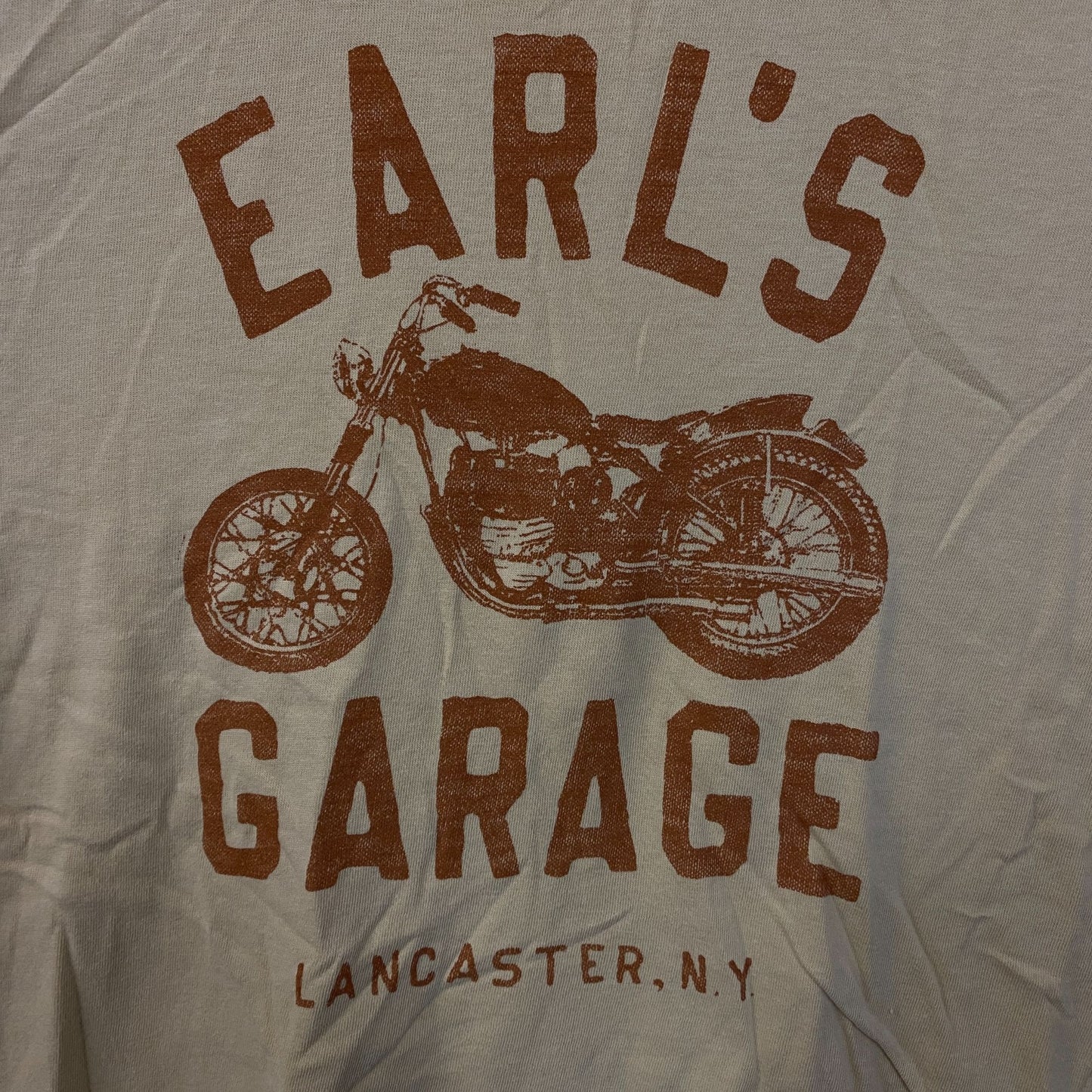 Junk Food Earl's Garage Vintage Style Graphic Women's T-Shirt Medium
