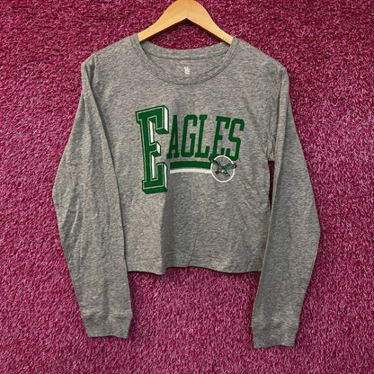 Junk Food Clothing Philadelphia Eagles Field Goal Long Sleeve Crop Small