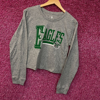 Junk Food Clothing Philadelphia Eagles Field Goal Long Sleeve Crop Small