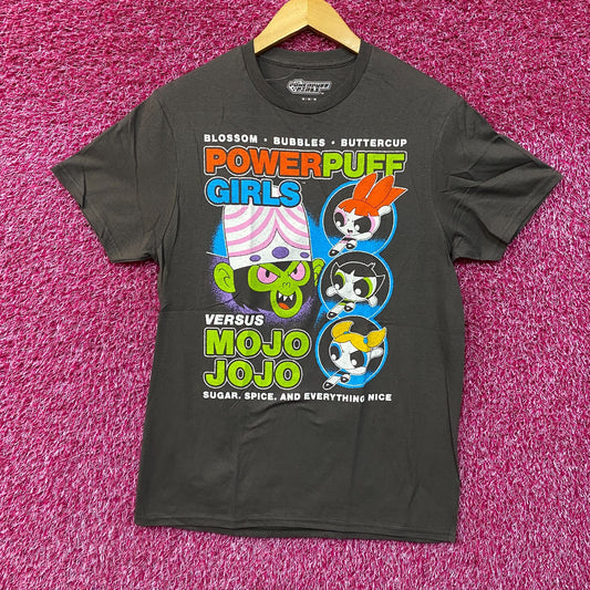 The Power Puff Girls Vs Mojo Jojo Cartoon Classic Retro Design T-Shirt Medium