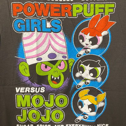 The Power Puff Girls Vs Mojo Jojo Cartoon Classic Retro Design T-Shirt Medium