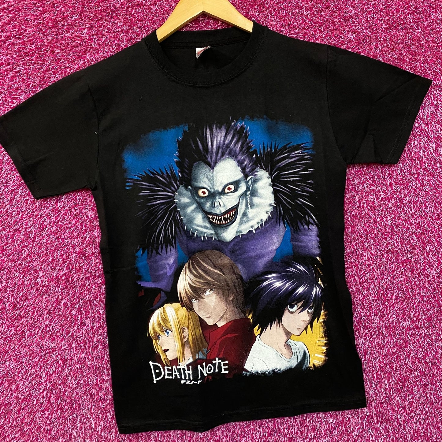 Death Note Ryuk, Light Yagami, Misa Amane and L Anime T-Shirt M