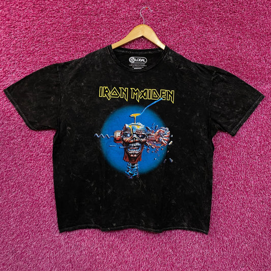 Iron Maiden Can I Play With Madness Mineral wash oversized Tshirt size XL