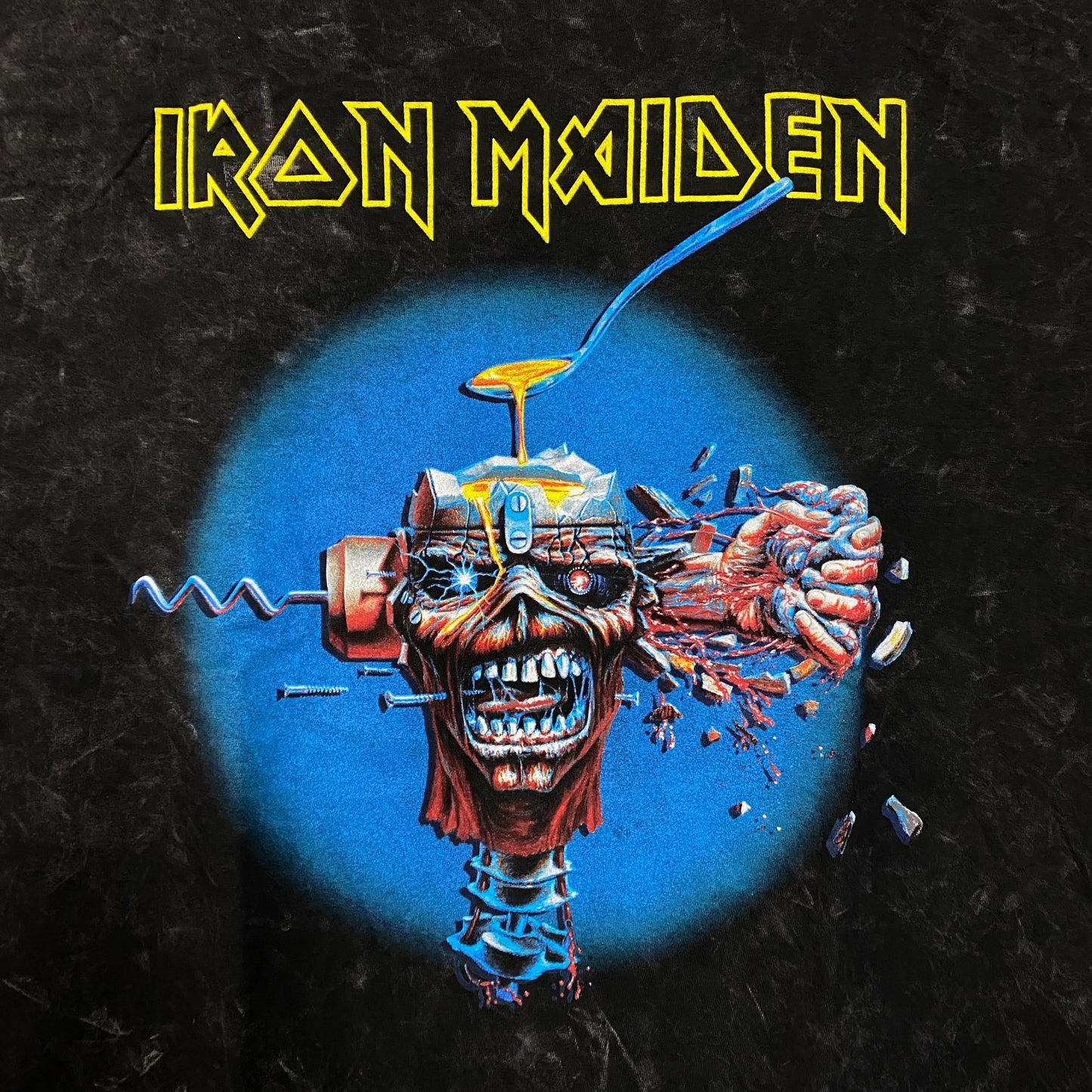 Iron Maiden Can I Play With Madness Mineral wash oversized Tshirt size XL