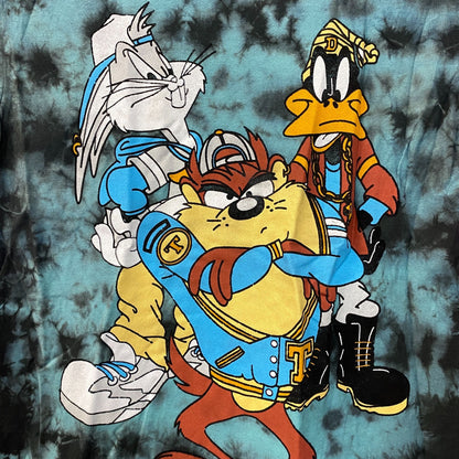 Looney Tunes - Bugs Bunny, Daffy Duck, and Taz- Tie Dye T-Shirt Small