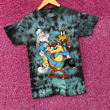 Looney Tunes - Bugs Bunny, Daffy Duck, and Taz- Tie Dye T-Shirt Small