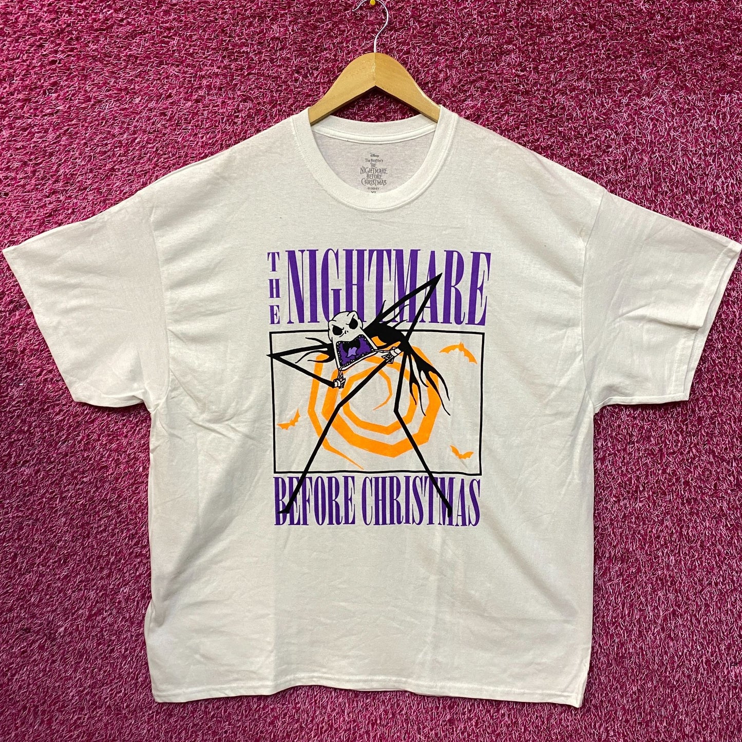 Tim Burton Nightmare Before Christmas Jack Skellington Mad T-Shirt XL