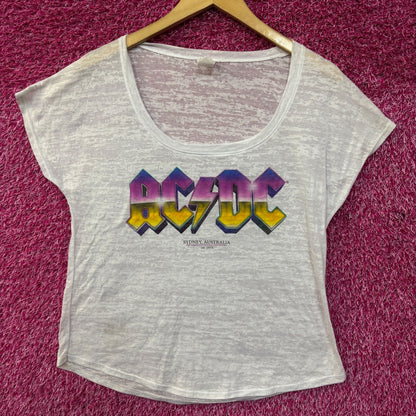 AC/DC Sydney Australia woman’s rock Tshirt size large