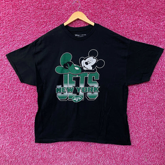 Junk Food x NFL Disney Mickey Mouse Kick Back New York Jets Shirt 2XL