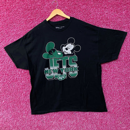 Junk Food x NFL Disney Mickey Mouse Kick Back New York Jets Shirt 2XL