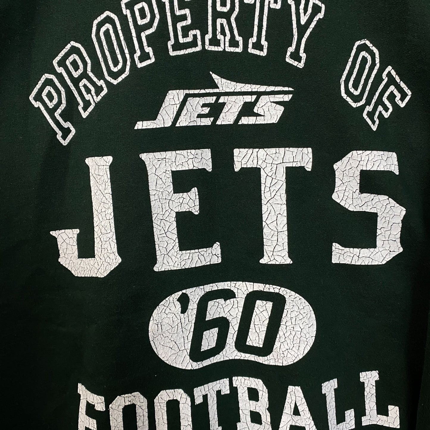 Junk Food Clothing New York Jets Property of Jets NFL Green Sweatshirt 2XL