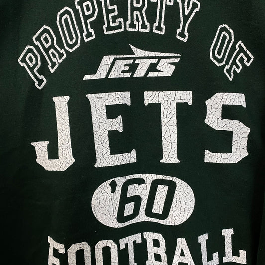 Junk Food Clothing New York Jets Property of Jets NFL Green Sweatshirt 2XL