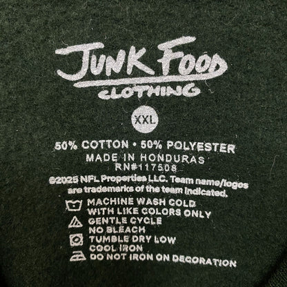 Junk Food Clothing New York Jets Property of Jets NFL Green Sweatshirt 2XL