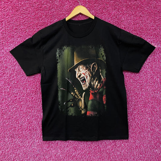 Freddy Krueger A Nightmare On Elm Street Horror Graphic Design T-Shirt Large