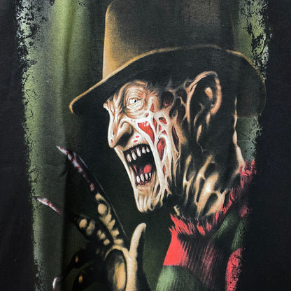 Freddy Krueger A Nightmare On Elm Street Horror Graphic Design T-Shirt Large