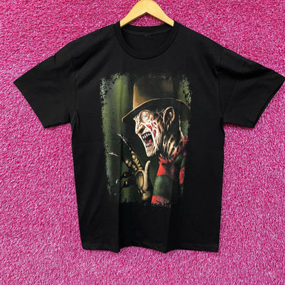 Freddy Krueger A Nightmare On Elm Street Horror Graphic Design T-Shirt Large