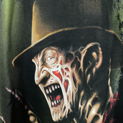 Freddy Krueger A Nightmare On Elm Street Horror Graphic Design T-Shirt Large