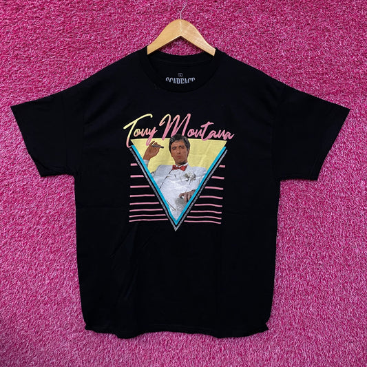 Tony Montana Miami Drug Lord Scare Face Movie Promo Tee L
