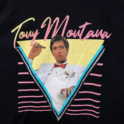 Tony Montana Miami Drug Lord Scare Face Movie Promo Tee L