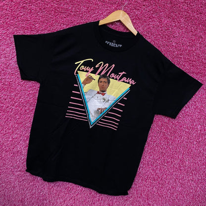 Tony Montana Miami Drug Lord Scare Face Movie Promo Tee L