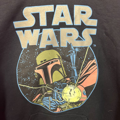 Star Wars Boba Fett Black Pullover Hoodie Men's Medium