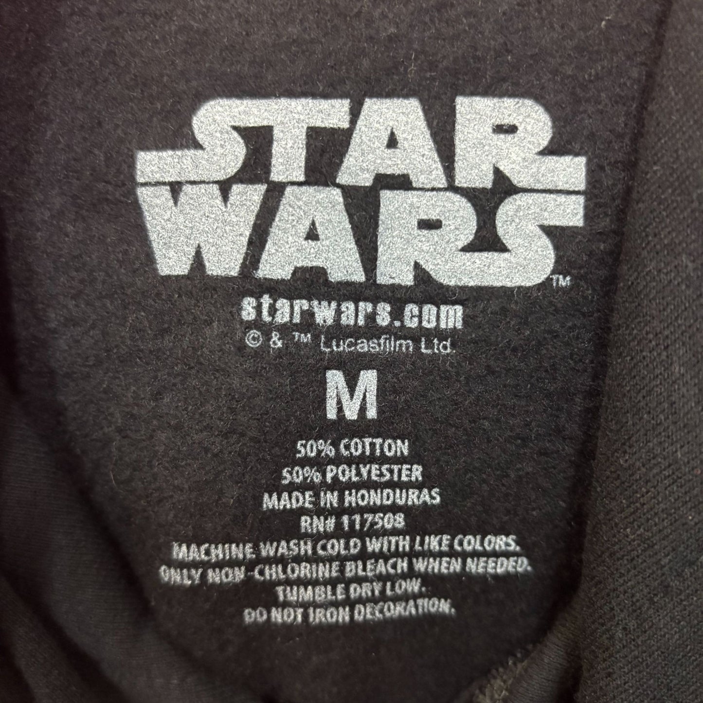 Star Wars Boba Fett Black Pullover Hoodie Men's Medium