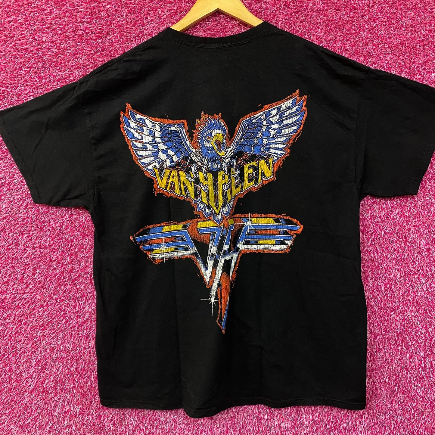 Van Helen Race Car 84 Graphic Design T-Shirt XL