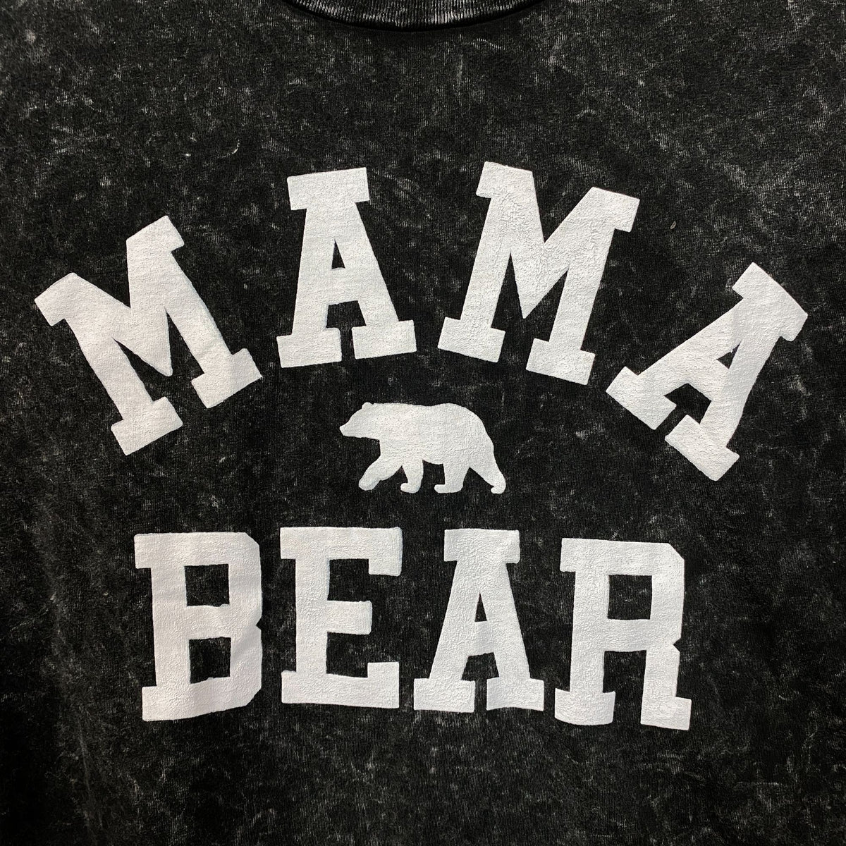 Rebellious One "Mama Bear" Graphic Crop Tee Medium