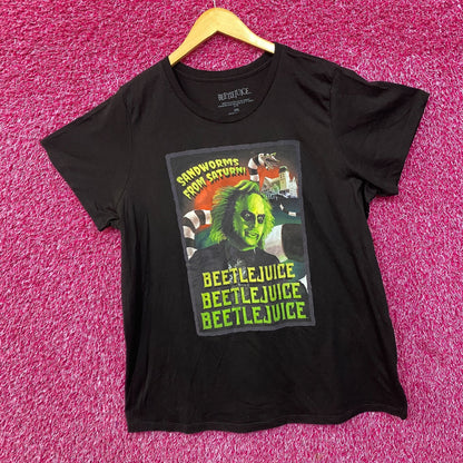Hybrid Apparel Beetlejuice Sandworms from Saturn Distressed T-Shirt 2XL