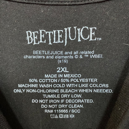 Hybrid Apparel Beetlejuice Sandworms from Saturn Distressed T-Shirt 2XL
