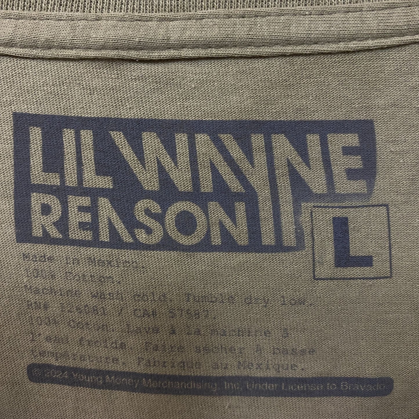 Reason Lil Wayne A Milli Lightning Brown T-Shirt Large