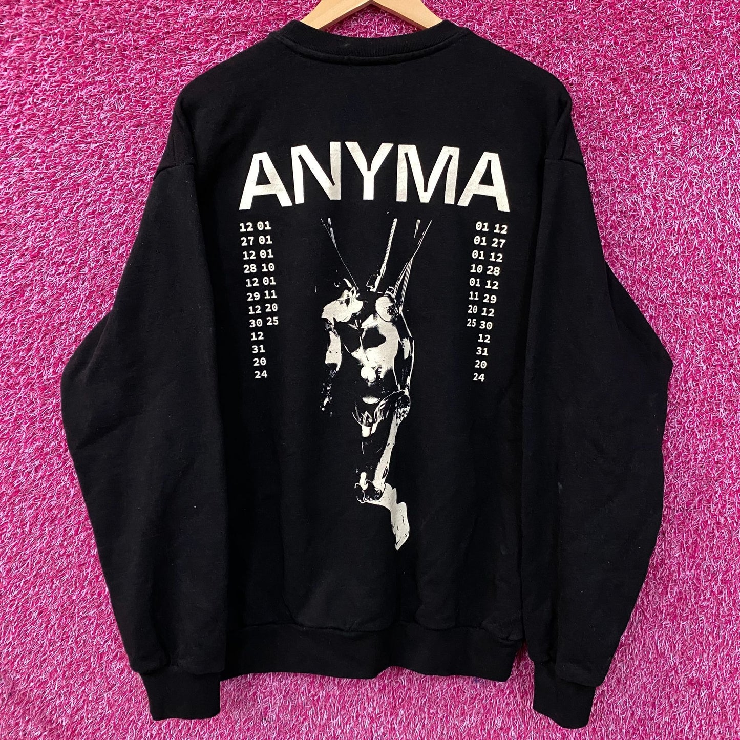 Anyma EVA Cable Graphic Crewneck Sweatshirt Large