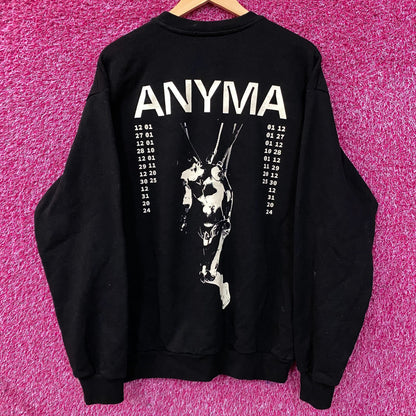 Anyma EVA Cable Graphic Crewneck Sweatshirt Large