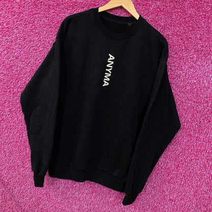 Anyma EVA Cable Graphic Crewneck Sweatshirt Large