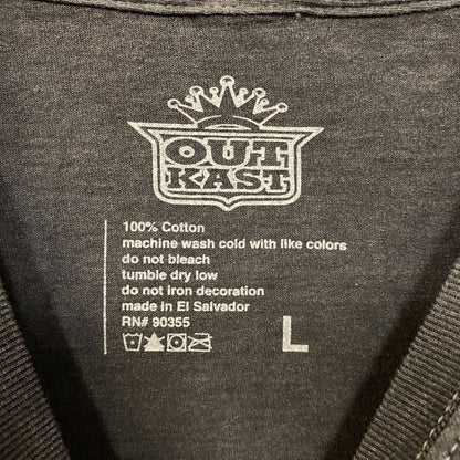 Outkast Hotlanta Retro Graphic Design T-Shirt Large